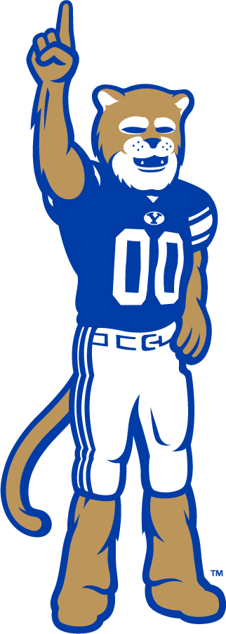 Brigham Young Cougars 2016-Pres Mascot Logo v2 iron on transfers for T-shirts